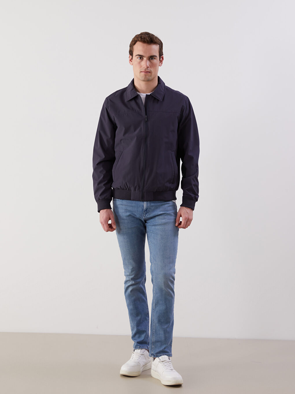 LCWAIKIKI Classic Standard Fit Collared Neck Men's Coat -W53132Z8-RFD
