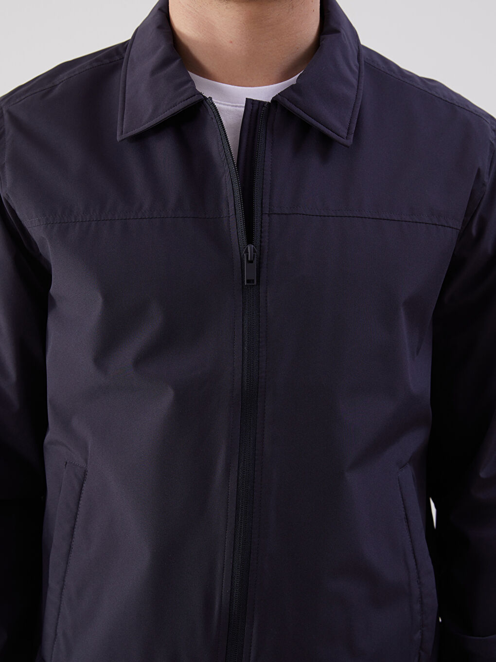 LCWAIKIKI Classic Standard Fit Collared Neck Men's Coat -W53132Z8-RFD