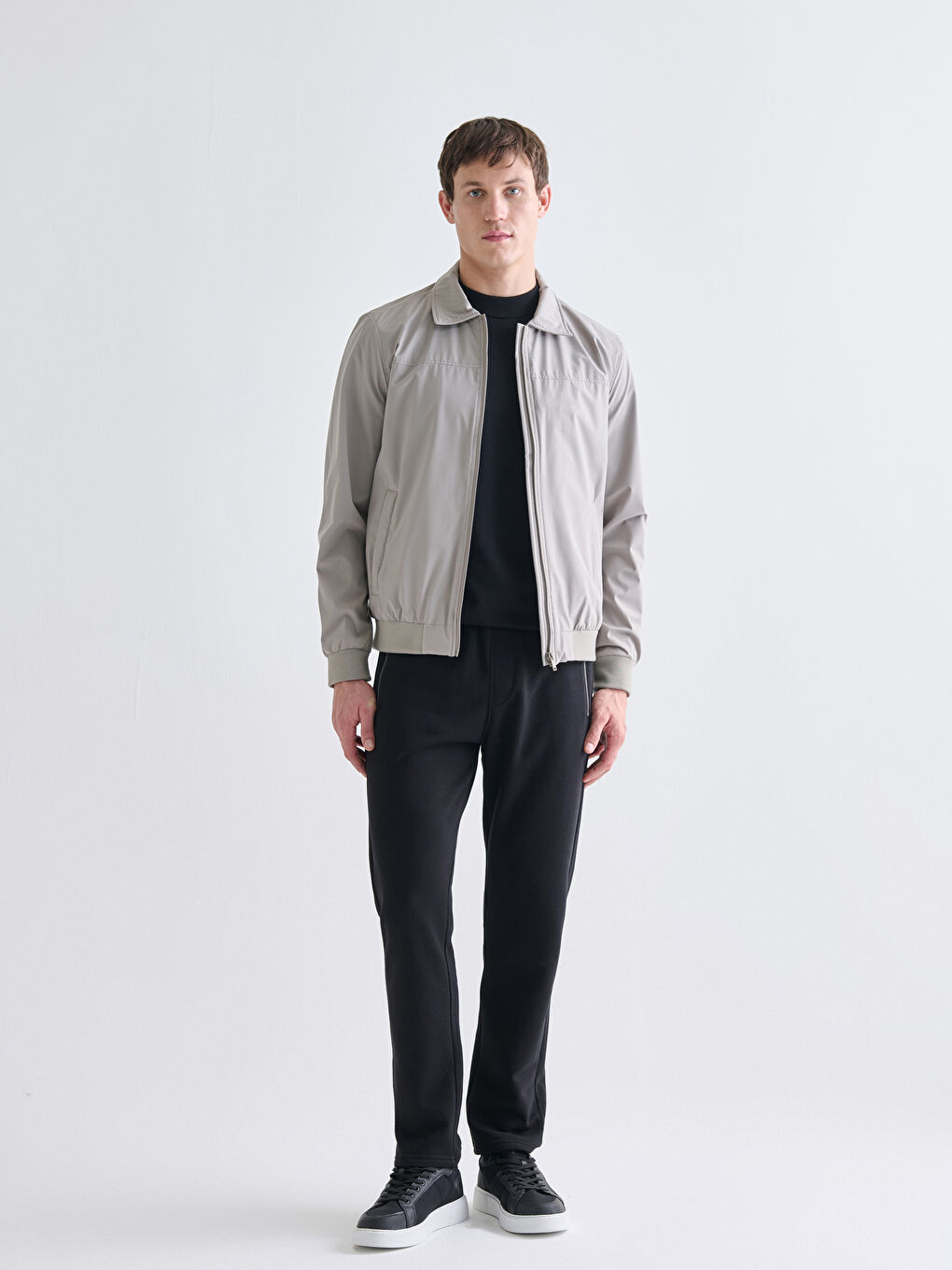 Standard Fit Collared Neck Men's Coat-1