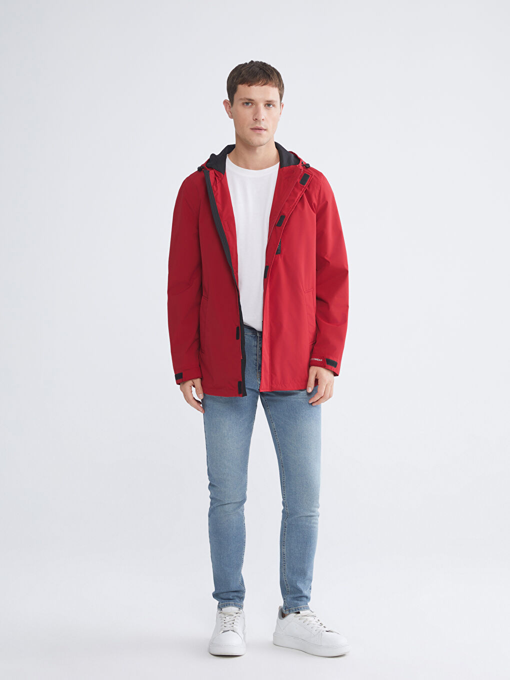 Мужская куртка стандартного кроя с капюшоном-1