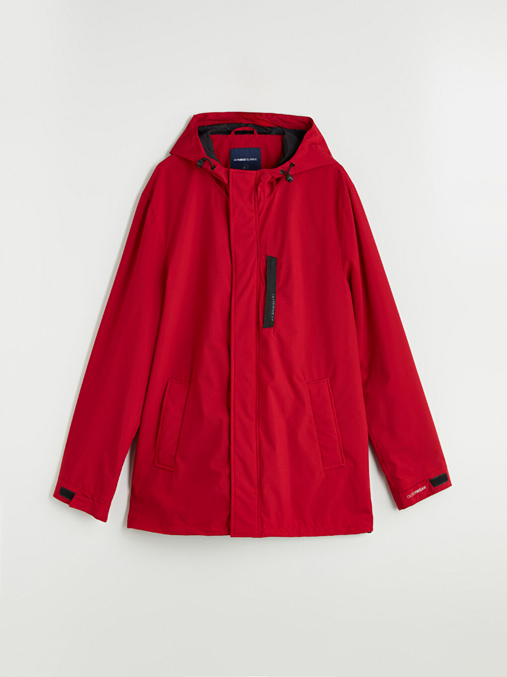Regular Fit Hooded Men's Thin Coat