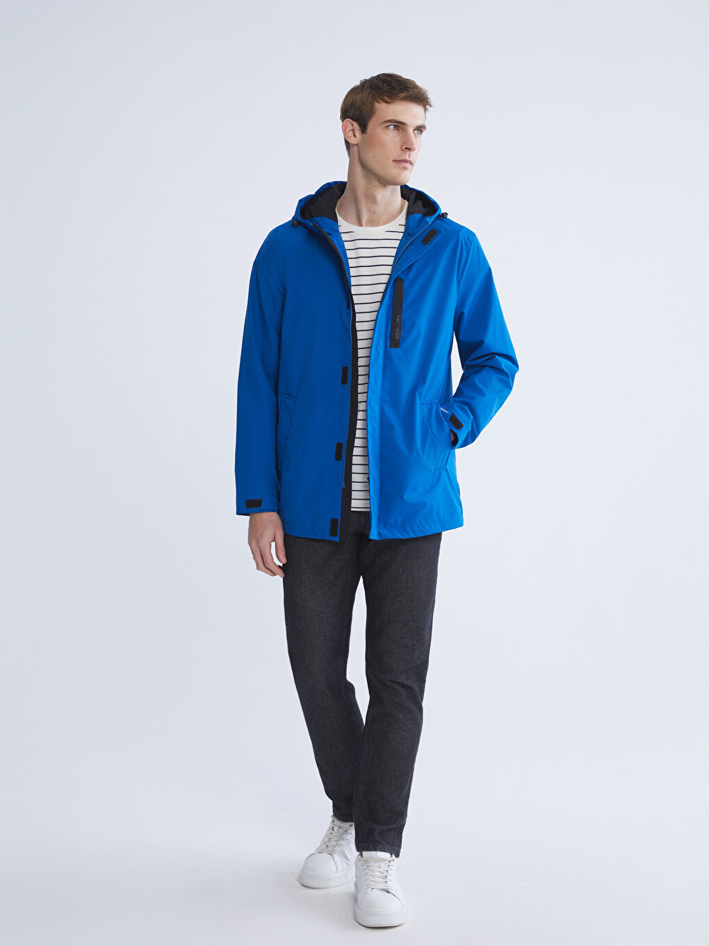 Мужская куртка стандартного кроя с капюшоном-1