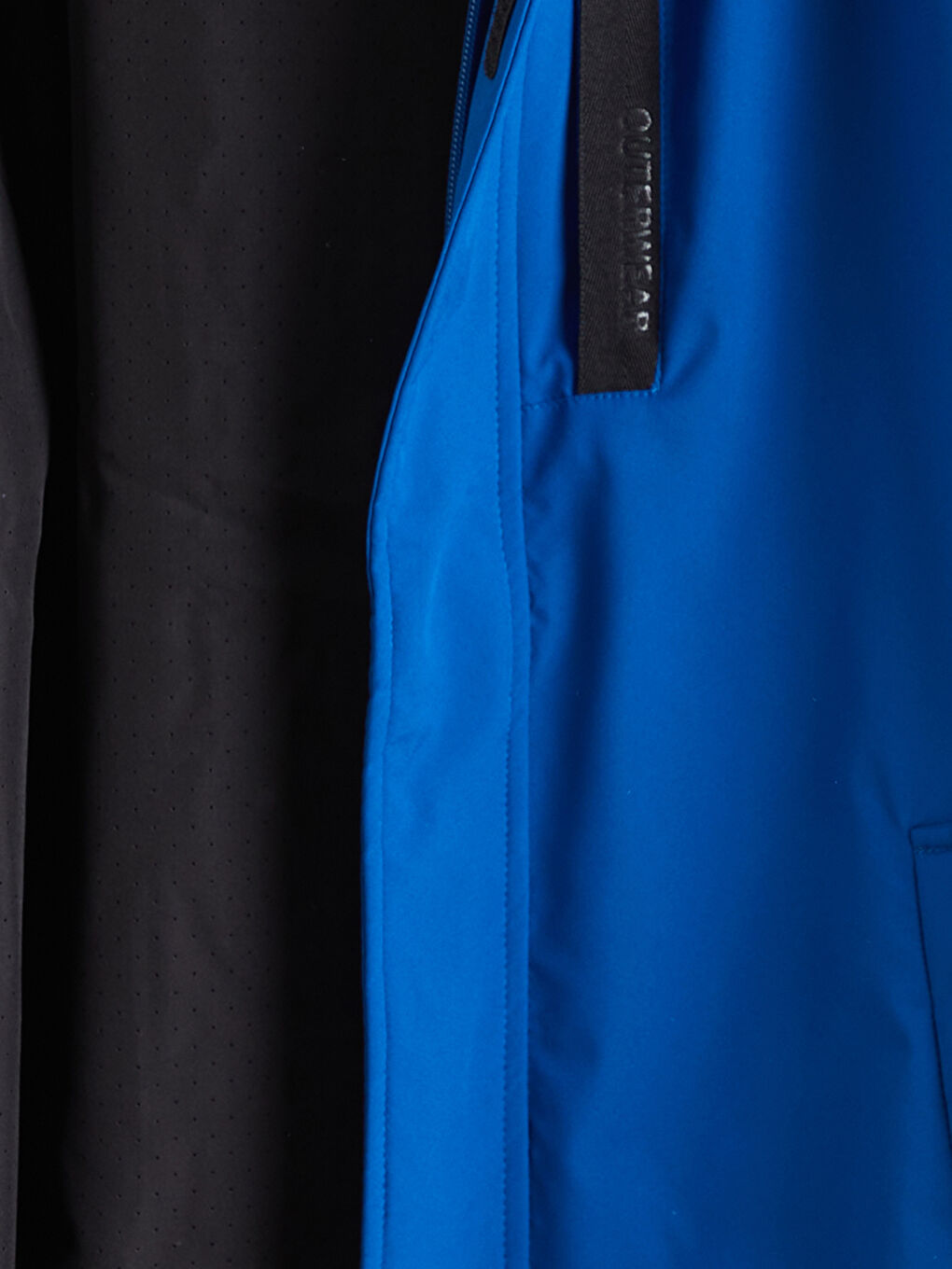 Mavi Standart Kalıp Kapüşonlu Erkek Mont-7