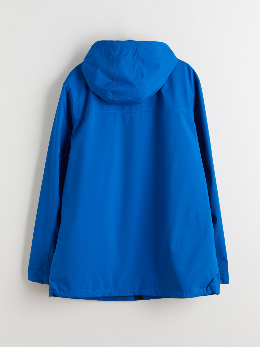 Mavi Standart Kalıp Kapüşonlu Erkek Mont-8