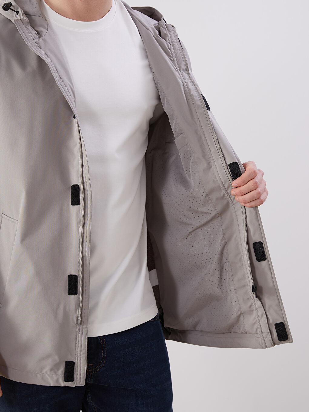 Standard Fit Hooded Men's Coat-2