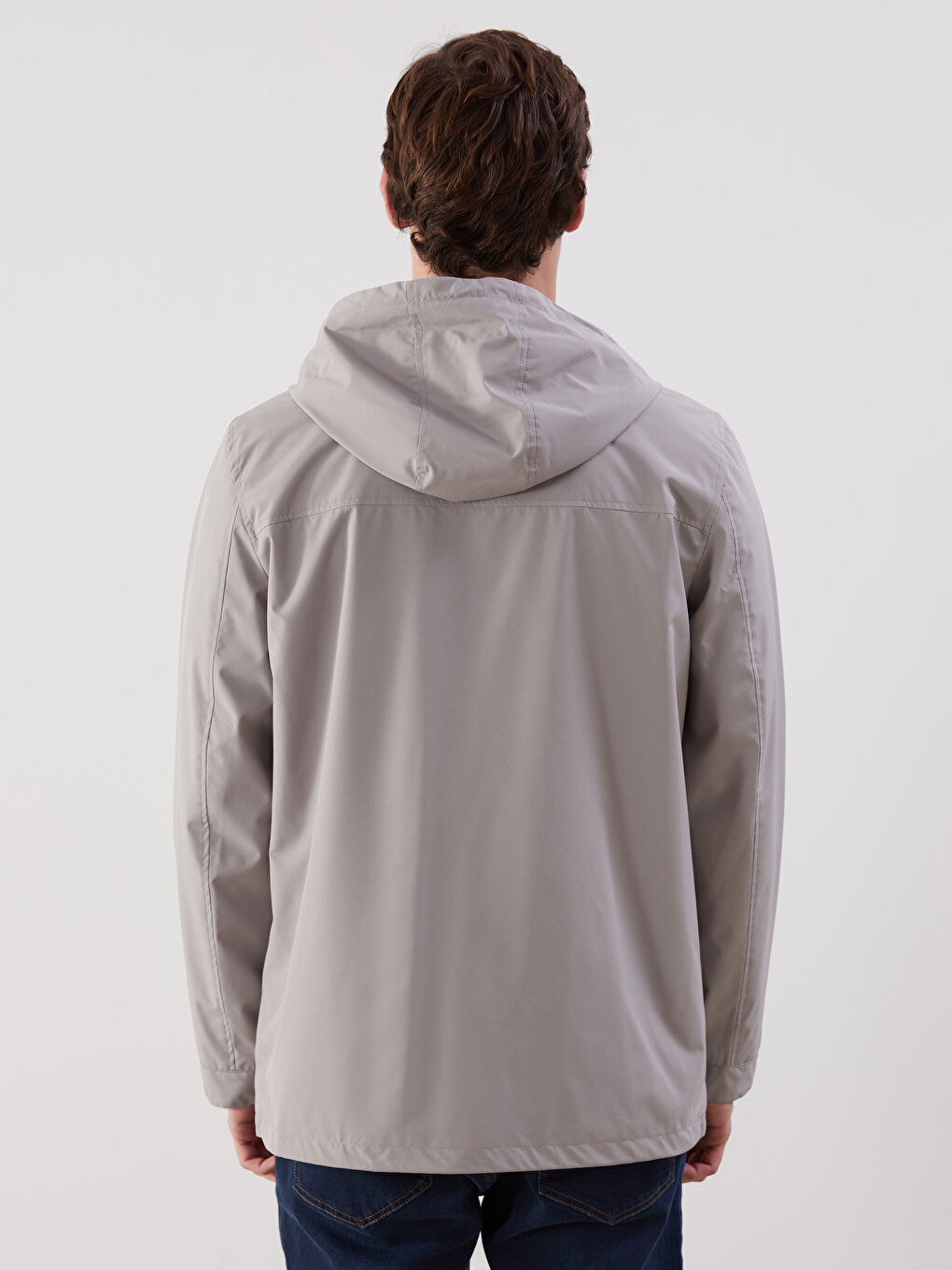 Standard Fit Hooded Men's Coat-4
