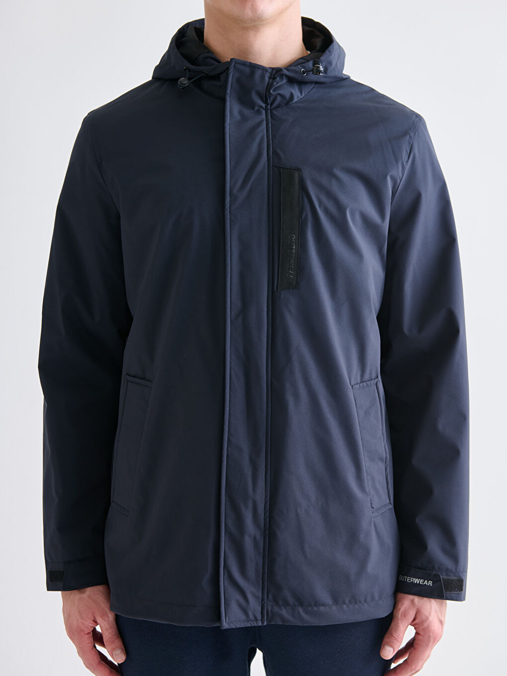 Standard Fit Hooded Men's Coat-4