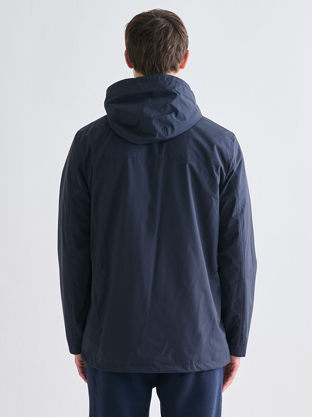 Standard Fit Hooded Men's Coat-6
