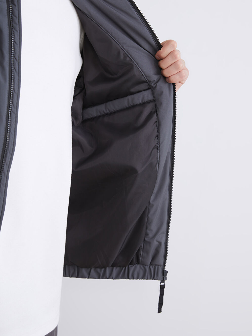XSIDE Relaxed Fit Hooded Men's Medium Thickness Coat -W53138Z8-JPT
