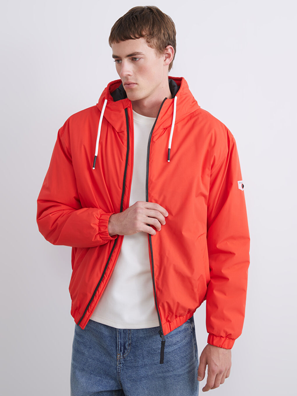 XSIDE Relaxed Fit Hooded Men's Medium Thickness Coat -W53138Z8-V5H