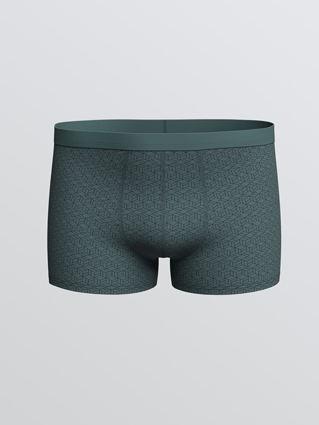 Стандартна кройка памучни еластични боксерки за мъже 3 опаковки-1