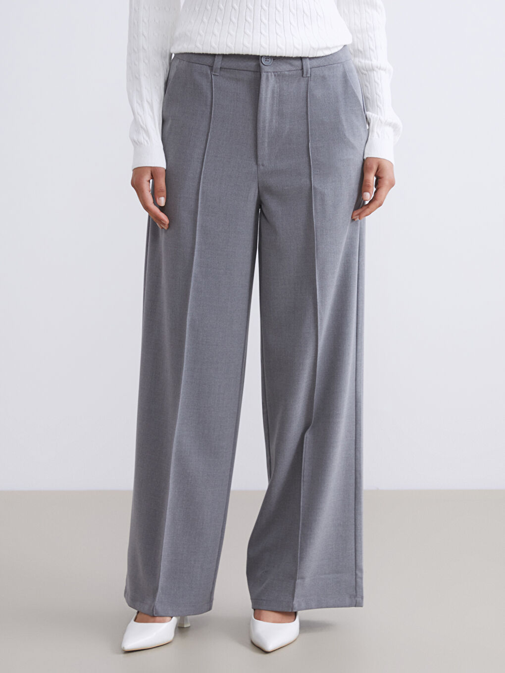 LCW Modest سروال واسع بقصة عادية نساء -W53178Z8-LAL