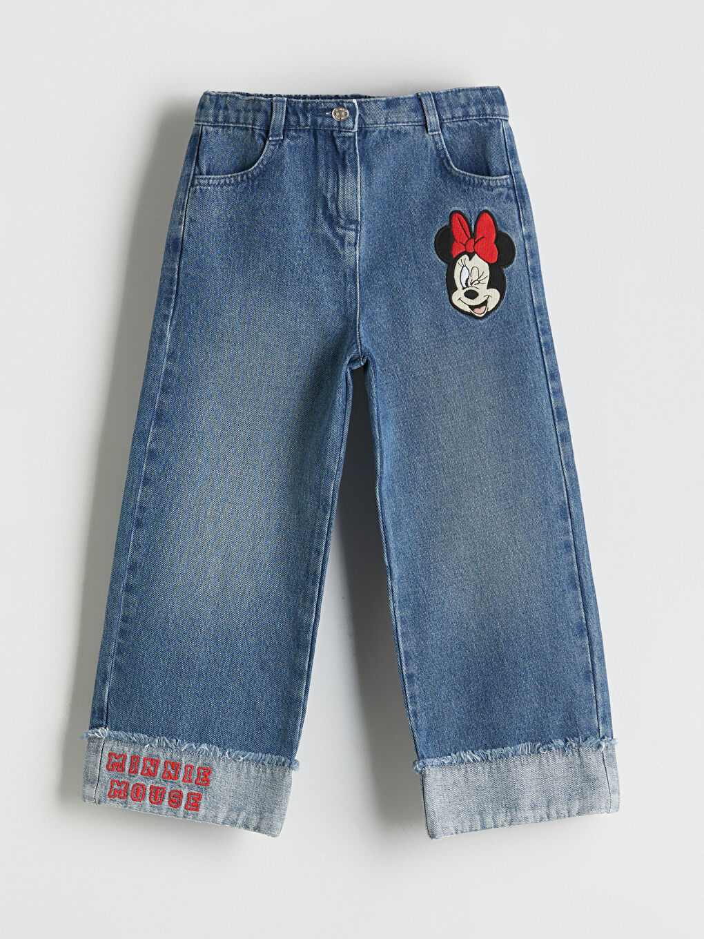 LCW Kids Minnie Mouse Printed Girl Jeans -W53187Z1-507