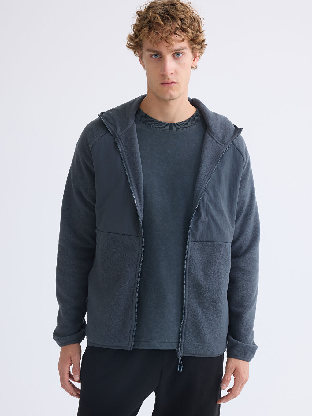 XSIDE ACTIVE Man GREY Zip-Up Sweatshirt -W53213Z8-LZF