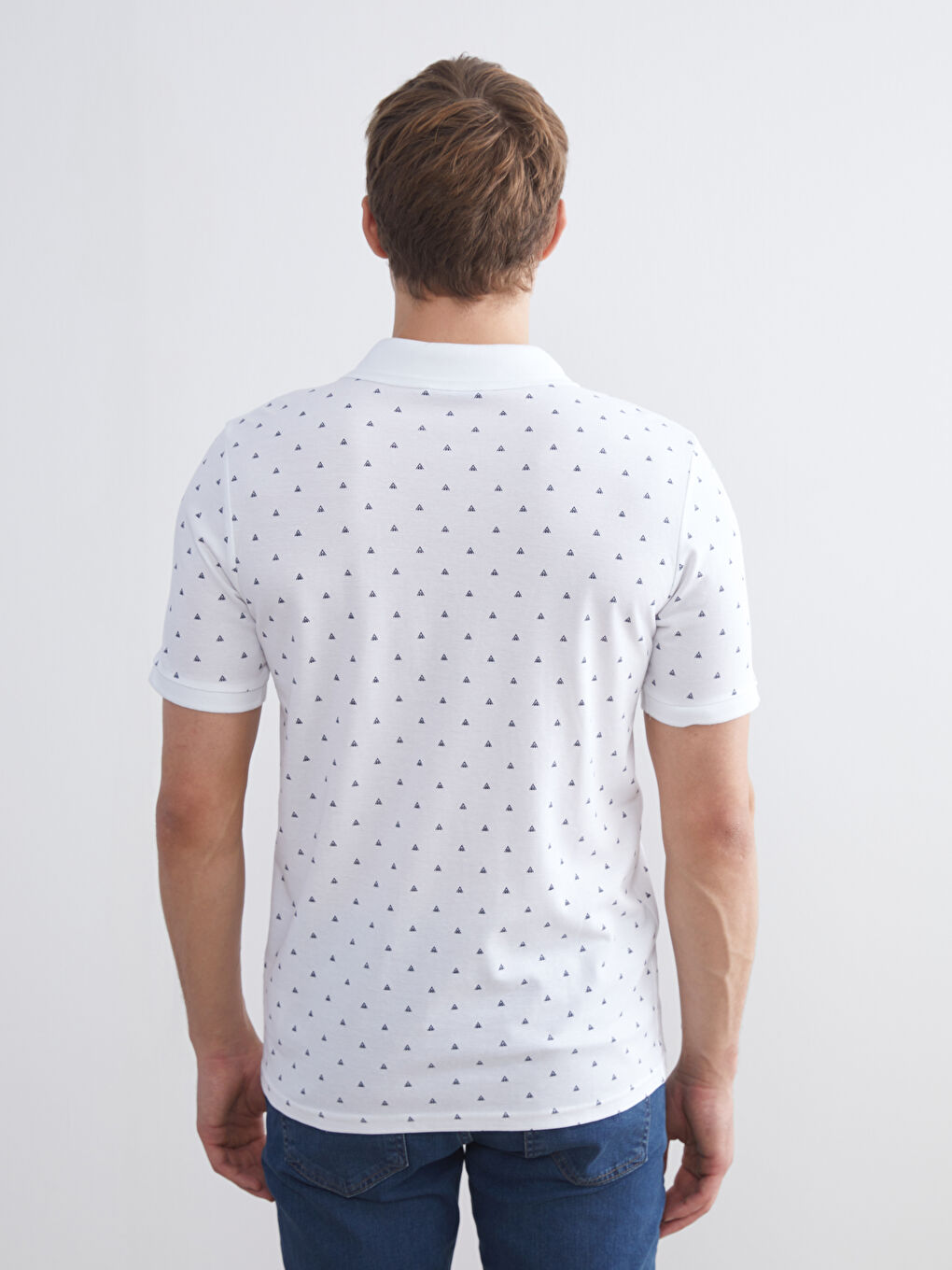 LCWAIKIKI Classic Polo Neck Patterned Pique Men's T-Shirt -W53214Z8-Q6K
