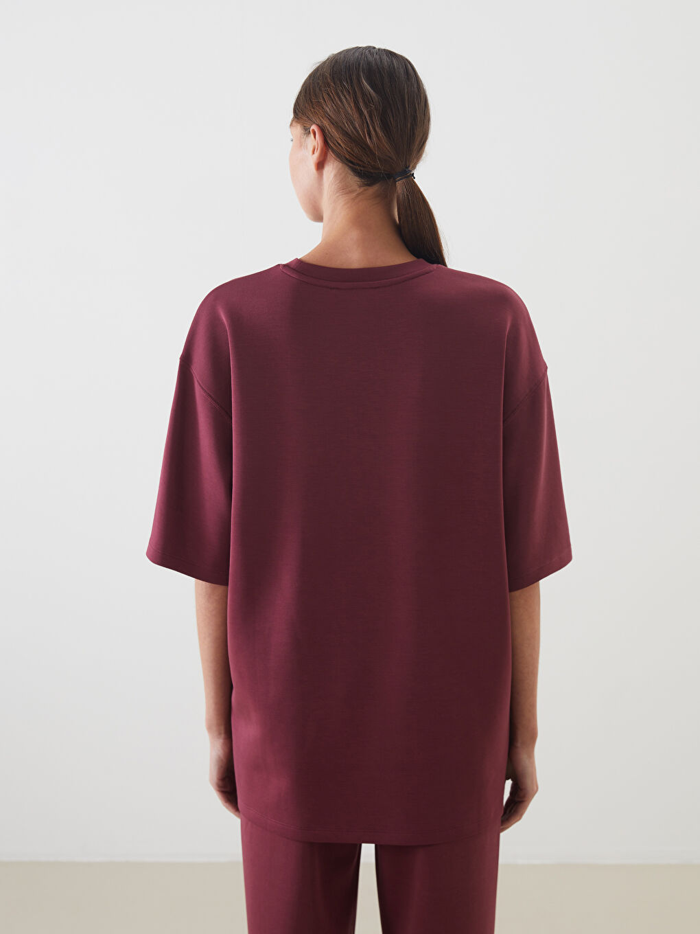 LCW Vision Woman BORDEAUX T-Shirt -W53216Z8-HJC