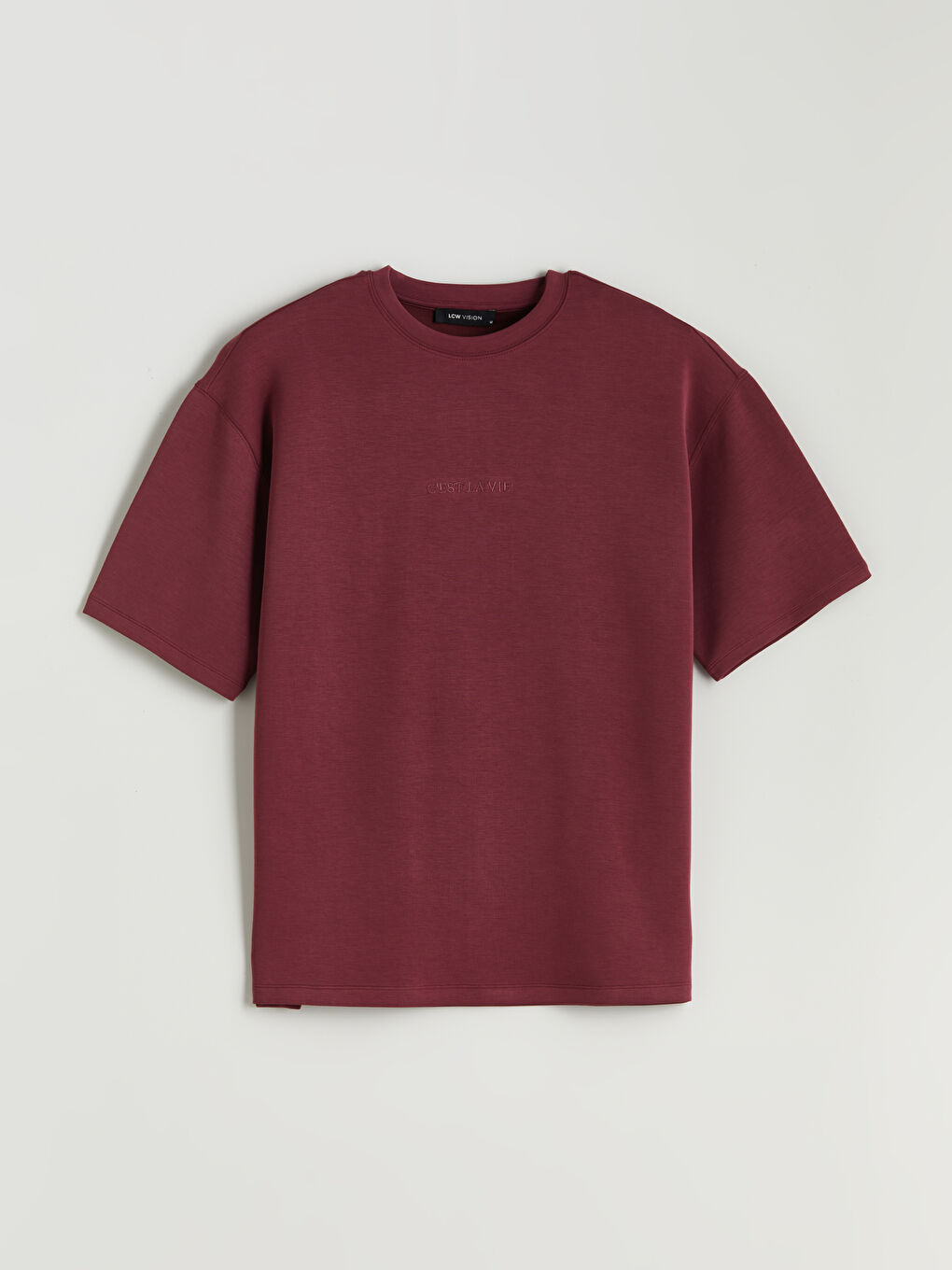 LCW Vision Woman BORDEAUX T-Shirt -W53216Z8-HJC