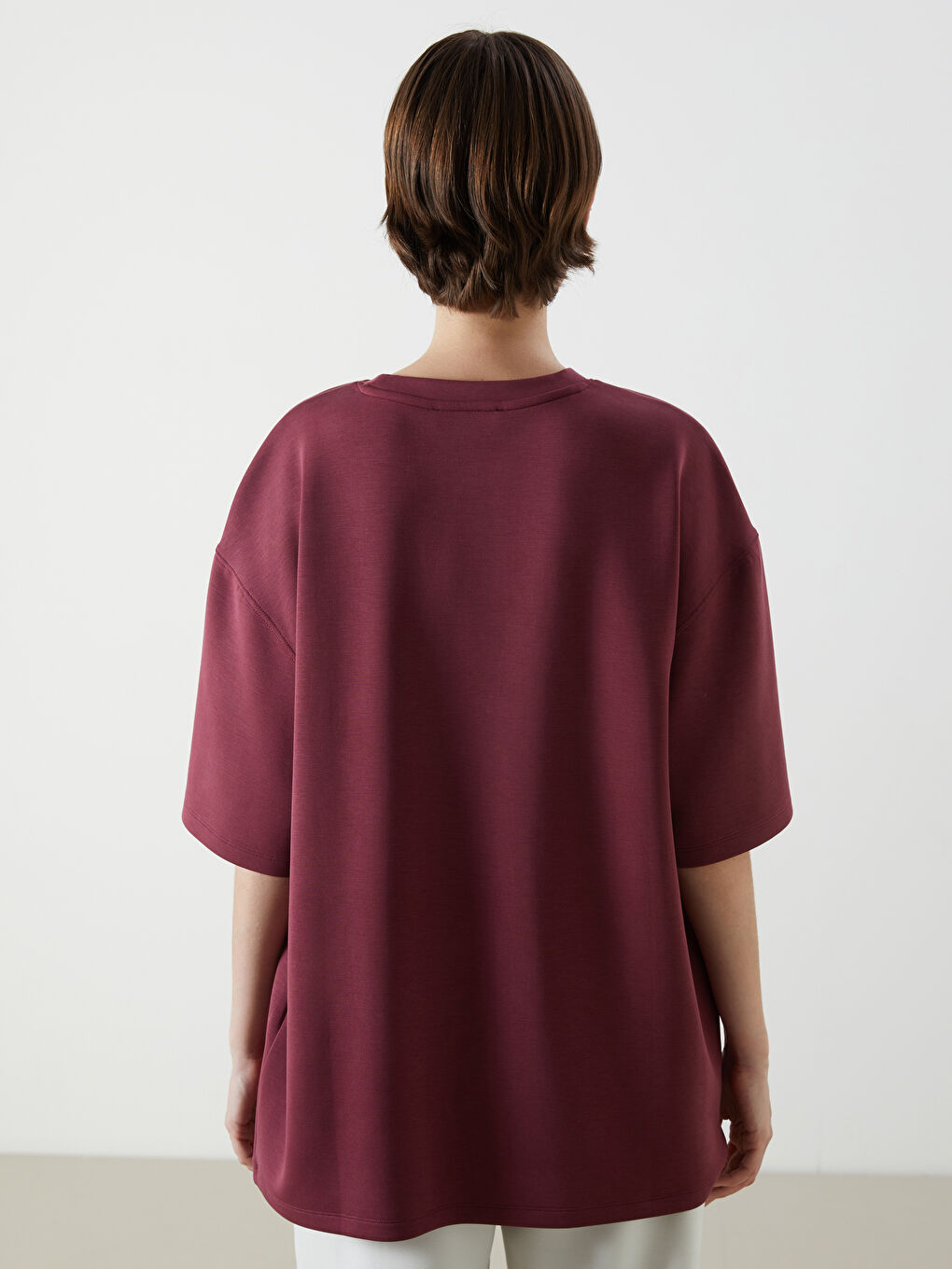 LCW Vision Woman BORDEAUX T-Shirt -W53216Z8-HJC