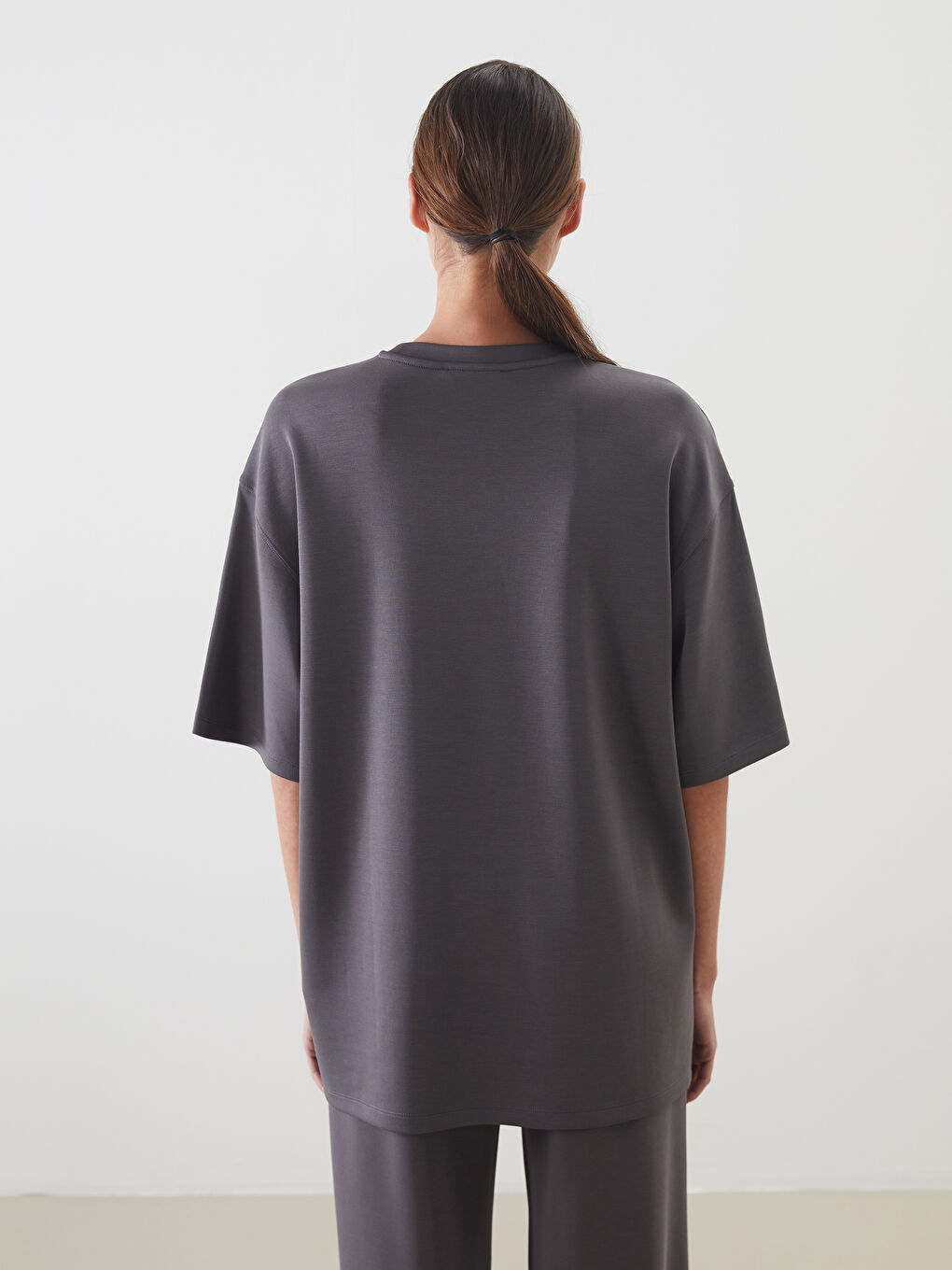 LCW Vision Woman GREY T-Shirt -W53218Z8-JNL