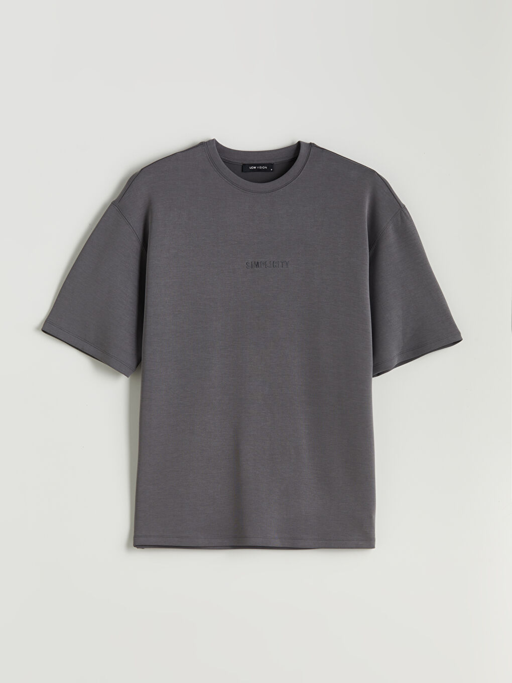 LCW Vision Woman GREY T-Shirt -W53218Z8-JNL