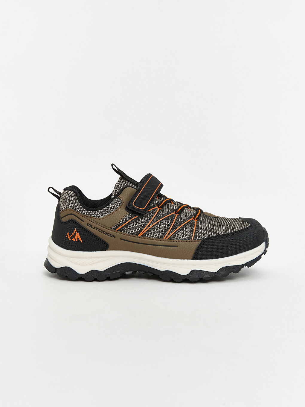 Lace-Up and Velcro Boys' Trekking Shoes-1