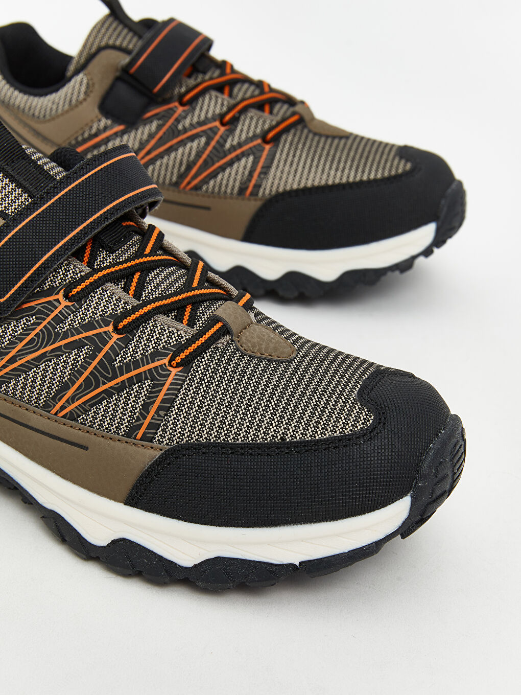 Lace-Up and Velcro Boys' Trekking Shoes-2