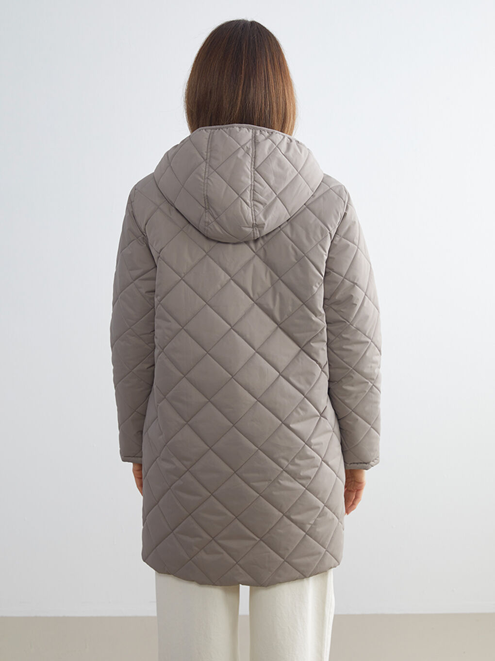 Hooded Reversible Women's Puffer Coat-5