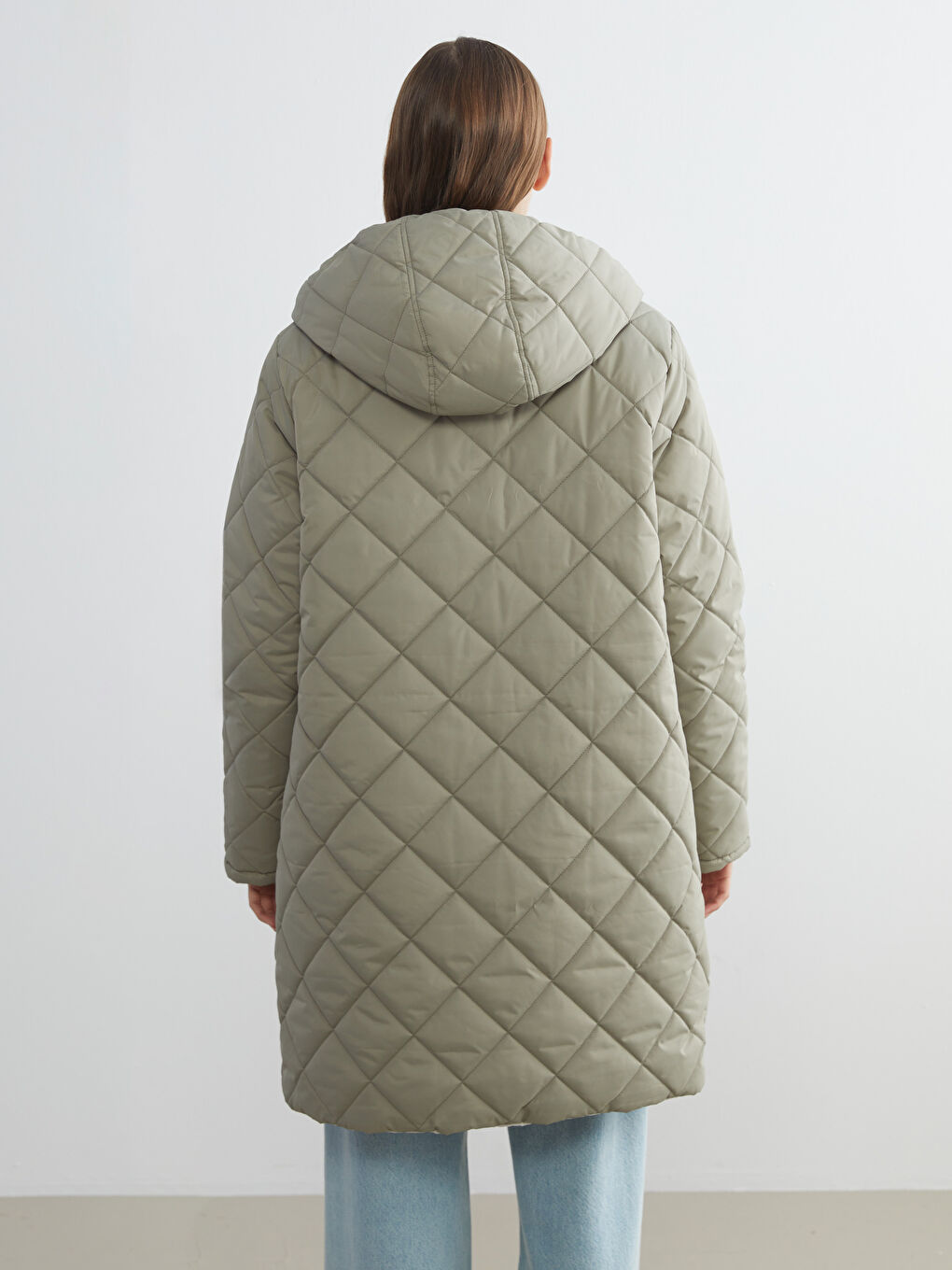 Hooded Reversible Women's Puffer Coat-10