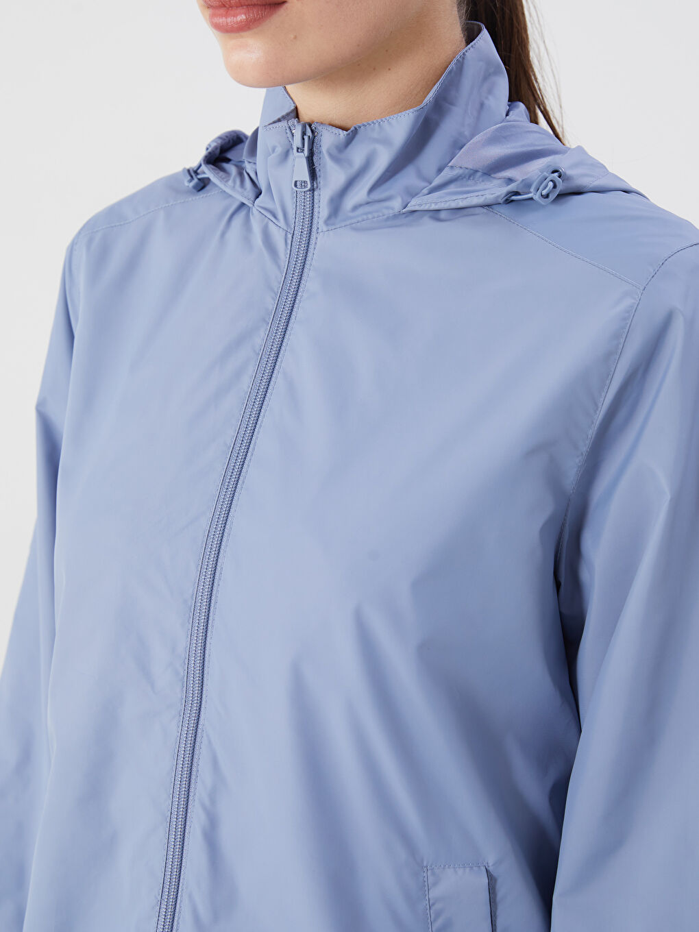 LCWAIKIKI Classic Hooded Women's Raincoat -W53232Z8-CV6