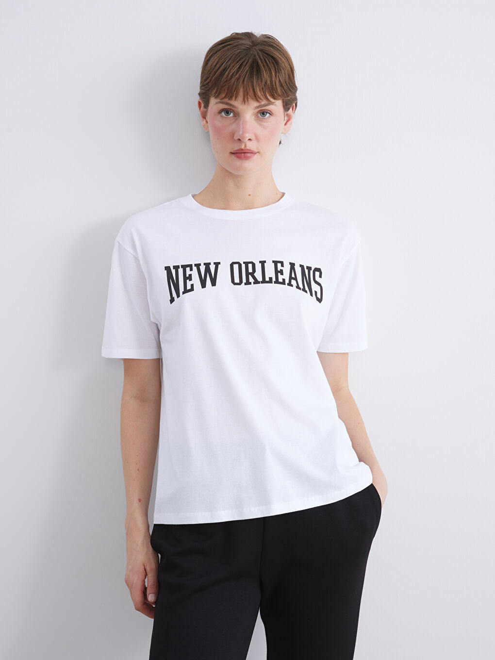 LCW Vision Woman WHITE T-Shirt -W53242Z8-Q6K