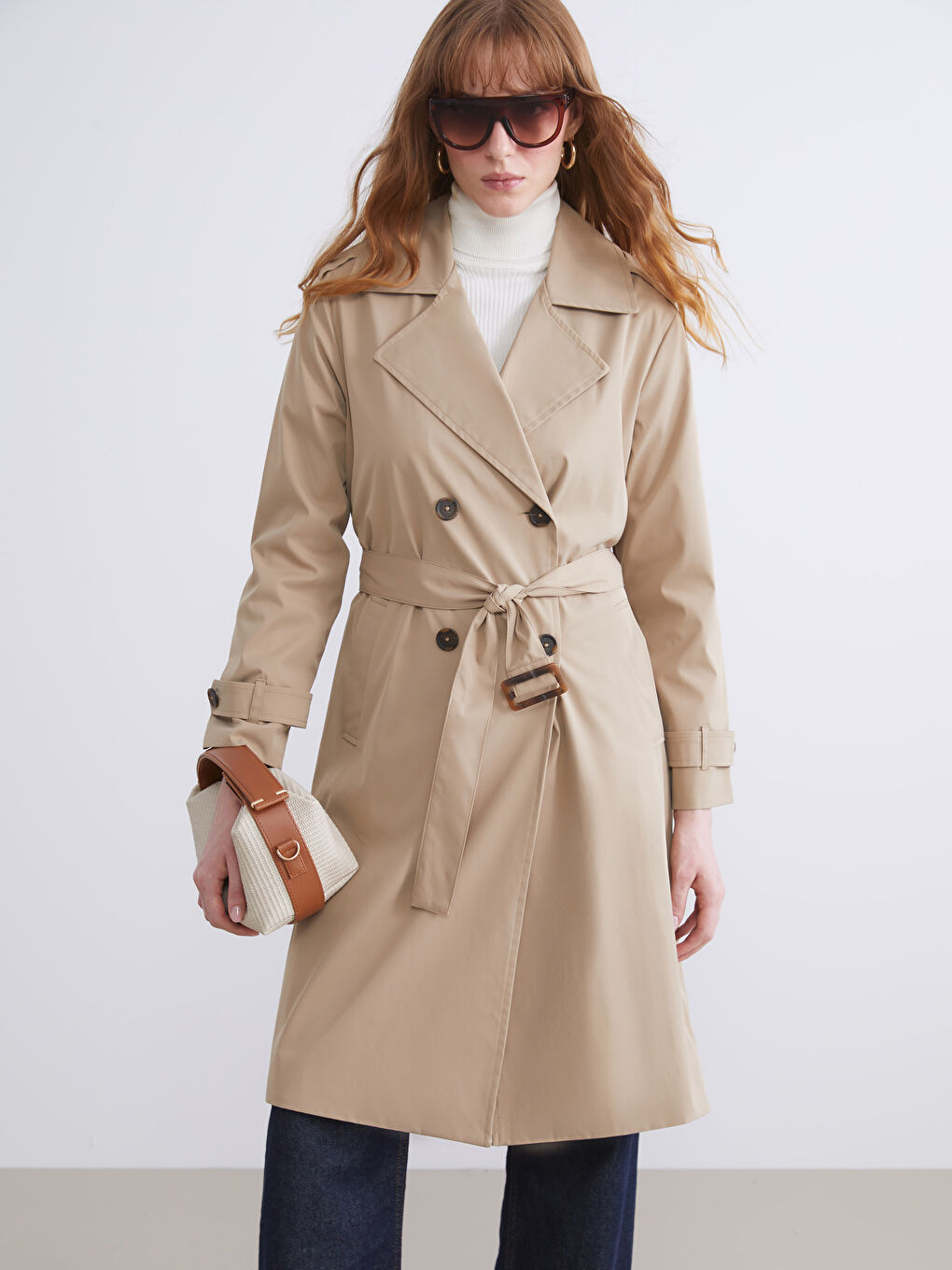 Double Breasted Women's Trenchcoat