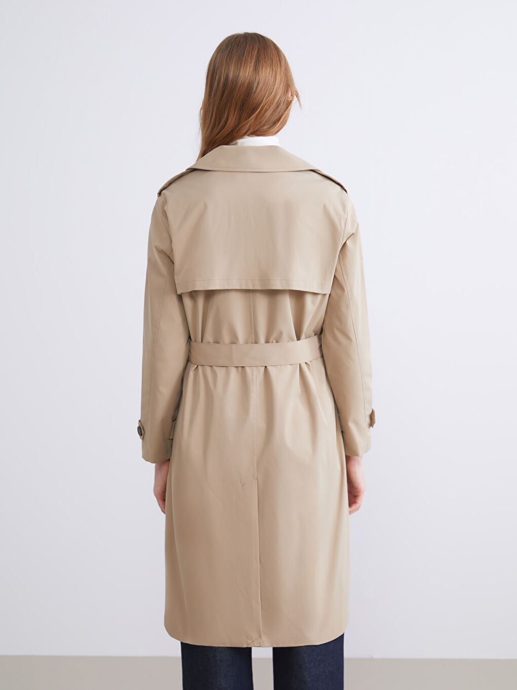 Double Breasted Women's Trenchcoat-4