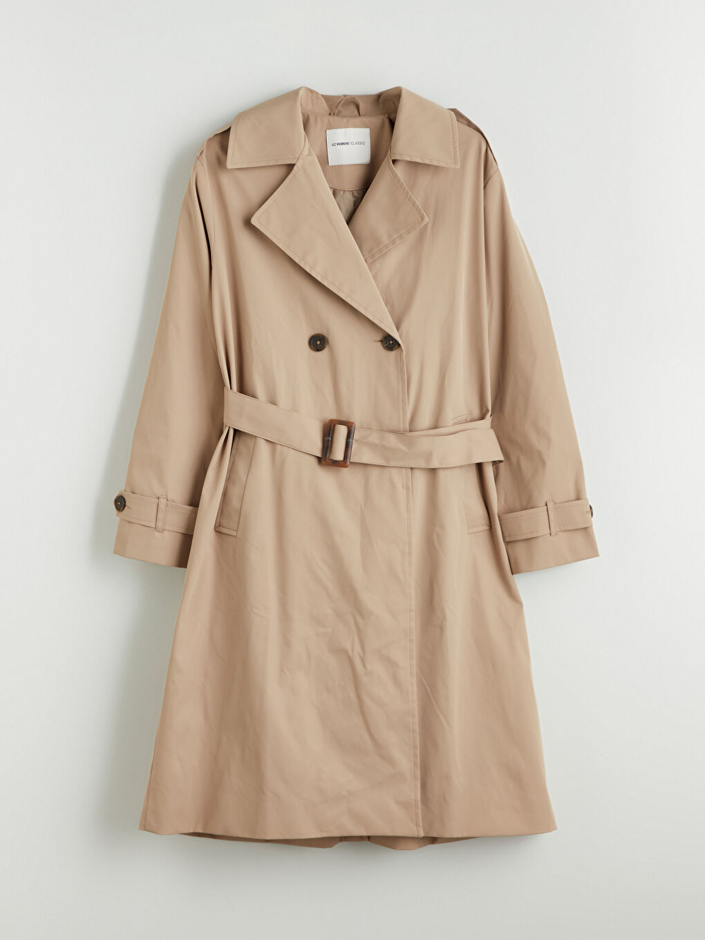 Double Breasted Women's Trenchcoat-5
