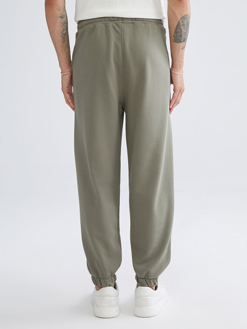 Haki Rahat Kalıp Erkek Jogger Eşofman Altı-3