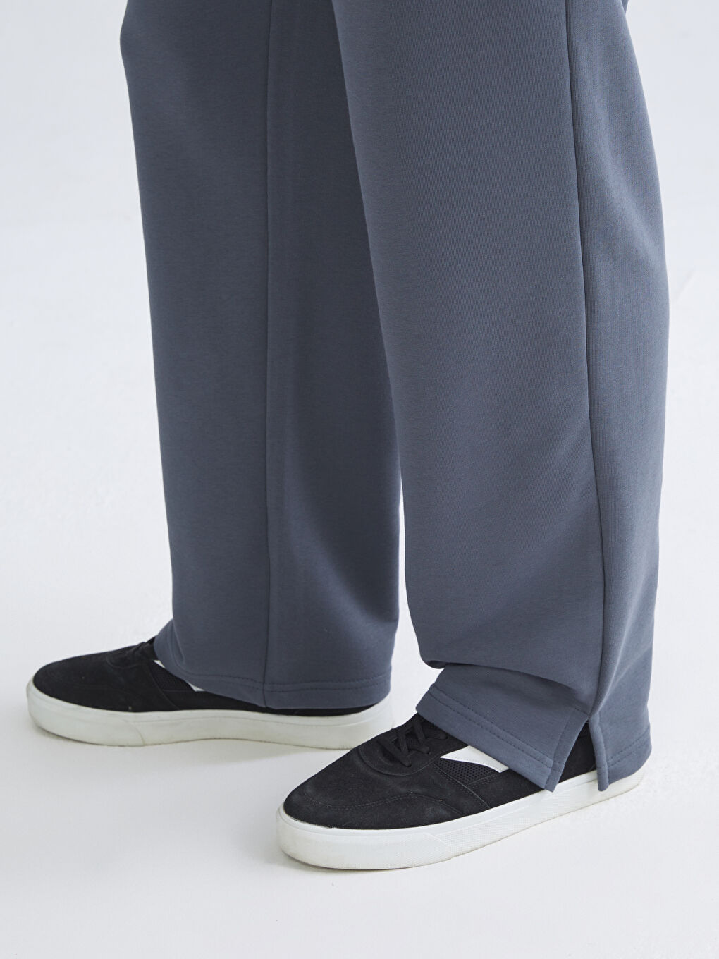 Antrasit Standart Kalıp Erkek Eşofman Altı-2