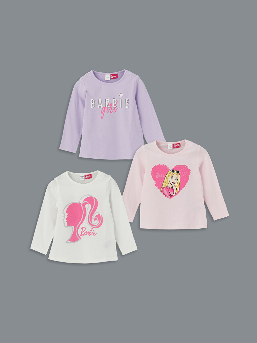 LCW Kids تيشيرت وردي فتاة -W53262Z1-QWN