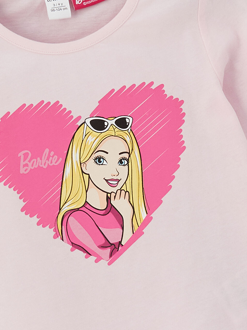 LCW Kids تيشيرت وردي فتاة -W53262Z1-QWN