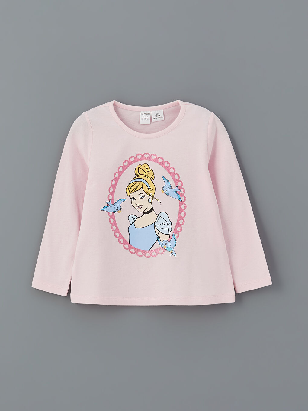 LCW Kids تيشيرت بيج فاتح / ايكرو فتاة -W53265Z1-R9J