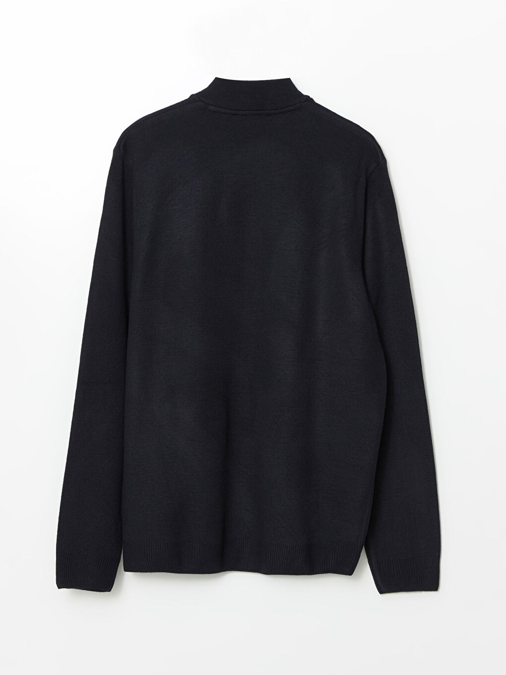 College Collar Plain Men's Knitwear Cardigan-5
