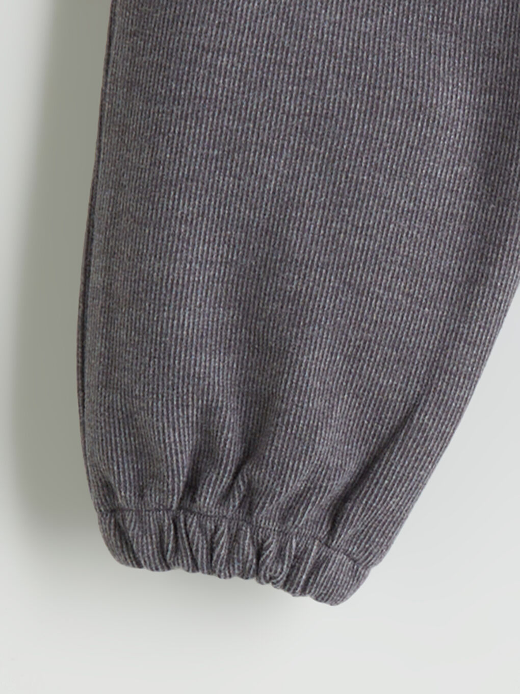 Gri Beli Lastikli Erkek Bebek Jogger Eşofman Altı-1