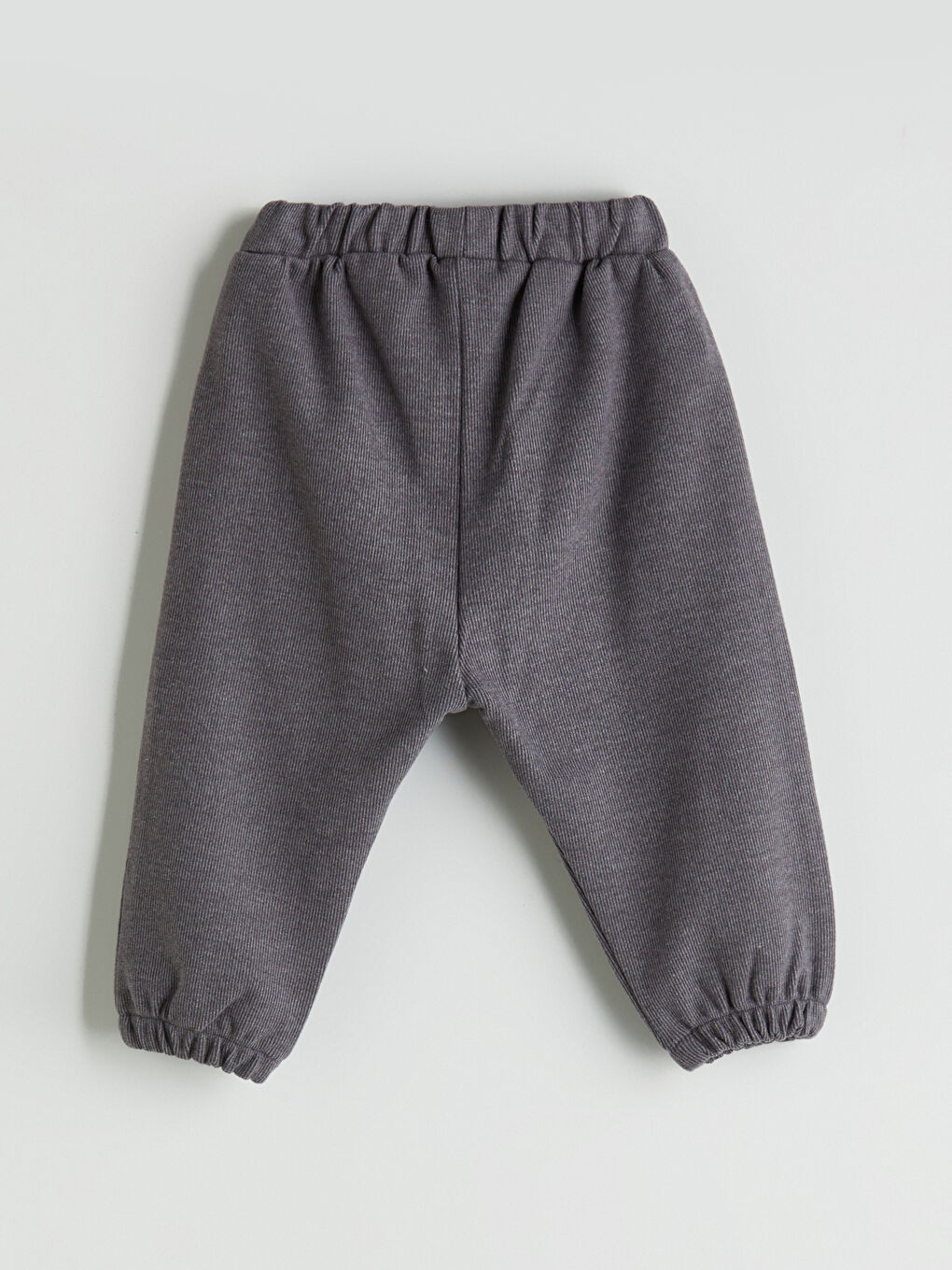 Gri Beli Lastikli Erkek Bebek Jogger Eşofman Altı-2