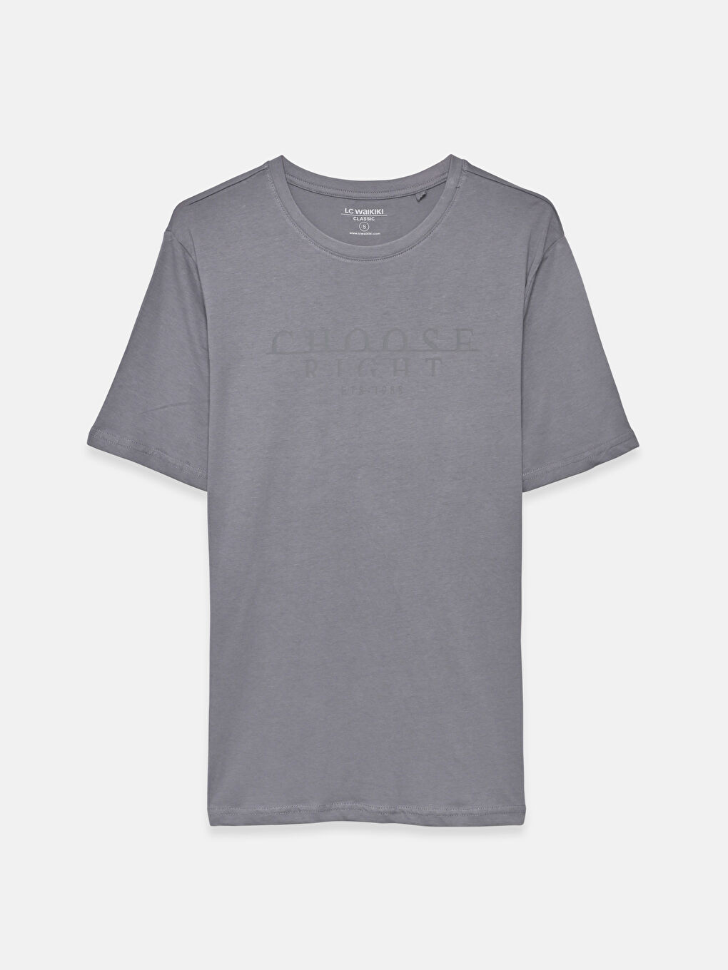 Rundhalsausschnitt Herren T-Shirt-4