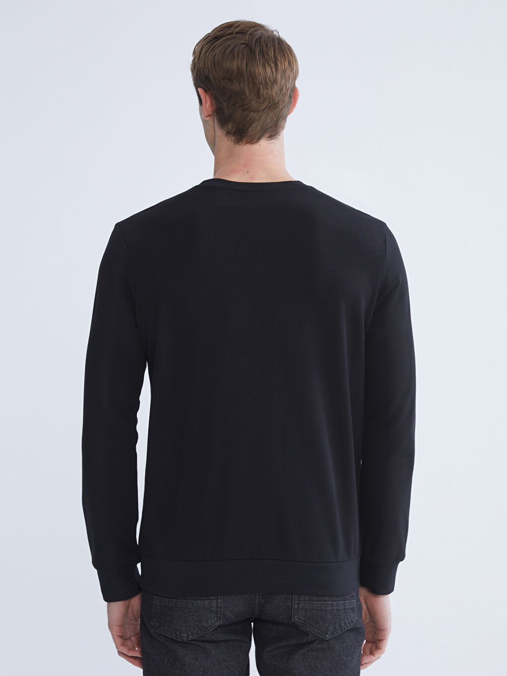 Crew Neck Long Sleeve Printed Men's Sweatshirt-6