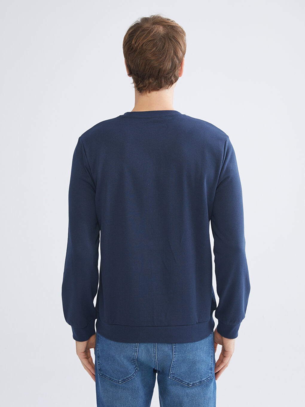 Crew Neck Long Sleeve Printed Men's Sweatshirt-6