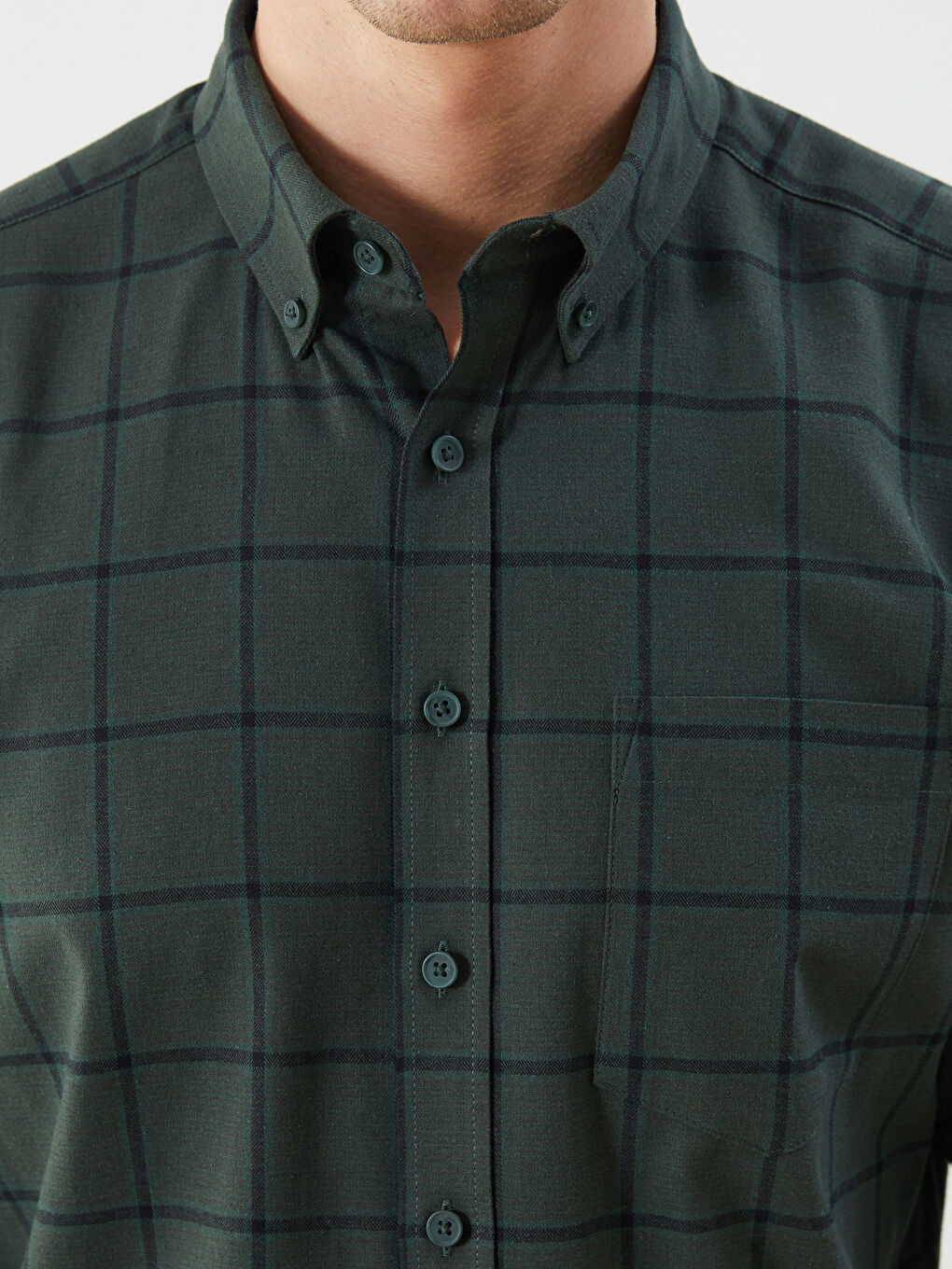 LCWAIKIKI Classic Regular Fit Long Sleeve Plaid Men's Shirt -W53326Z8-LMU