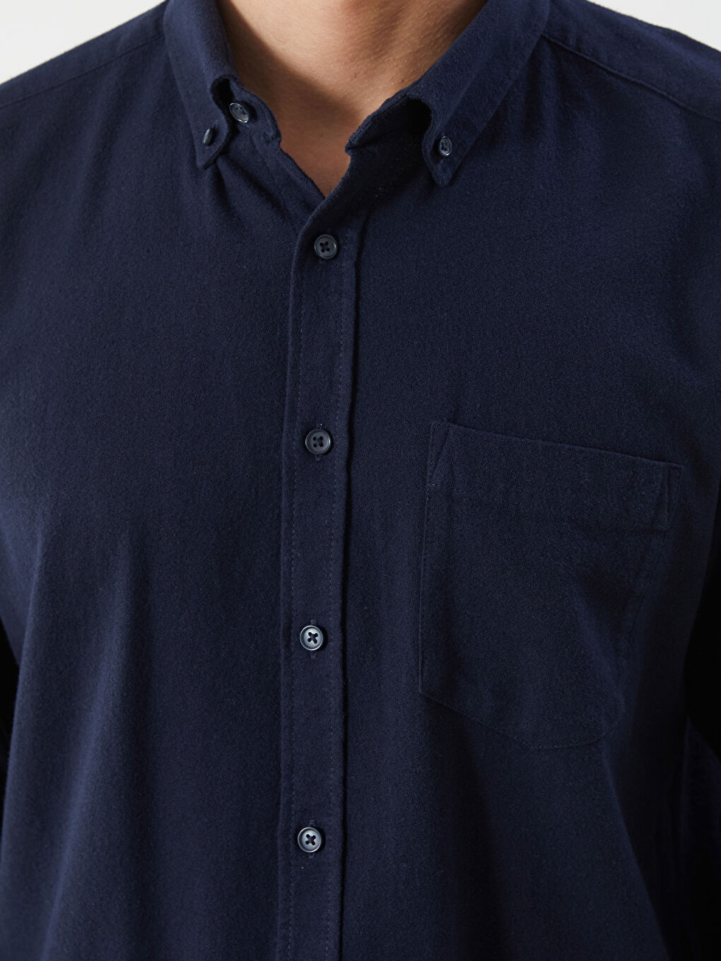 LCWAIKIKI Classic Regular Fit Long Sleeve Dobby Fabric Men's Shirt -W53327Z8-D5E