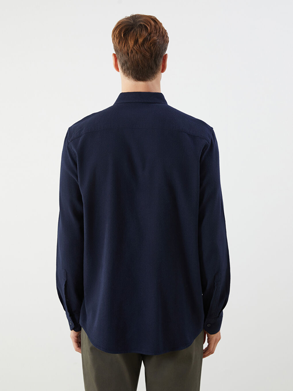 LCWAIKIKI Classic Regular Fit Long Sleeve Dobby Fabric Men's Shirt -W53327Z8-D5E