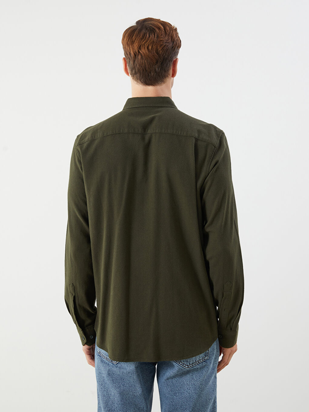LCWAIKIKI Classic Regular Fit Long Sleeve Dobby Fabric Men's Shirt -W53327Z8-HDL