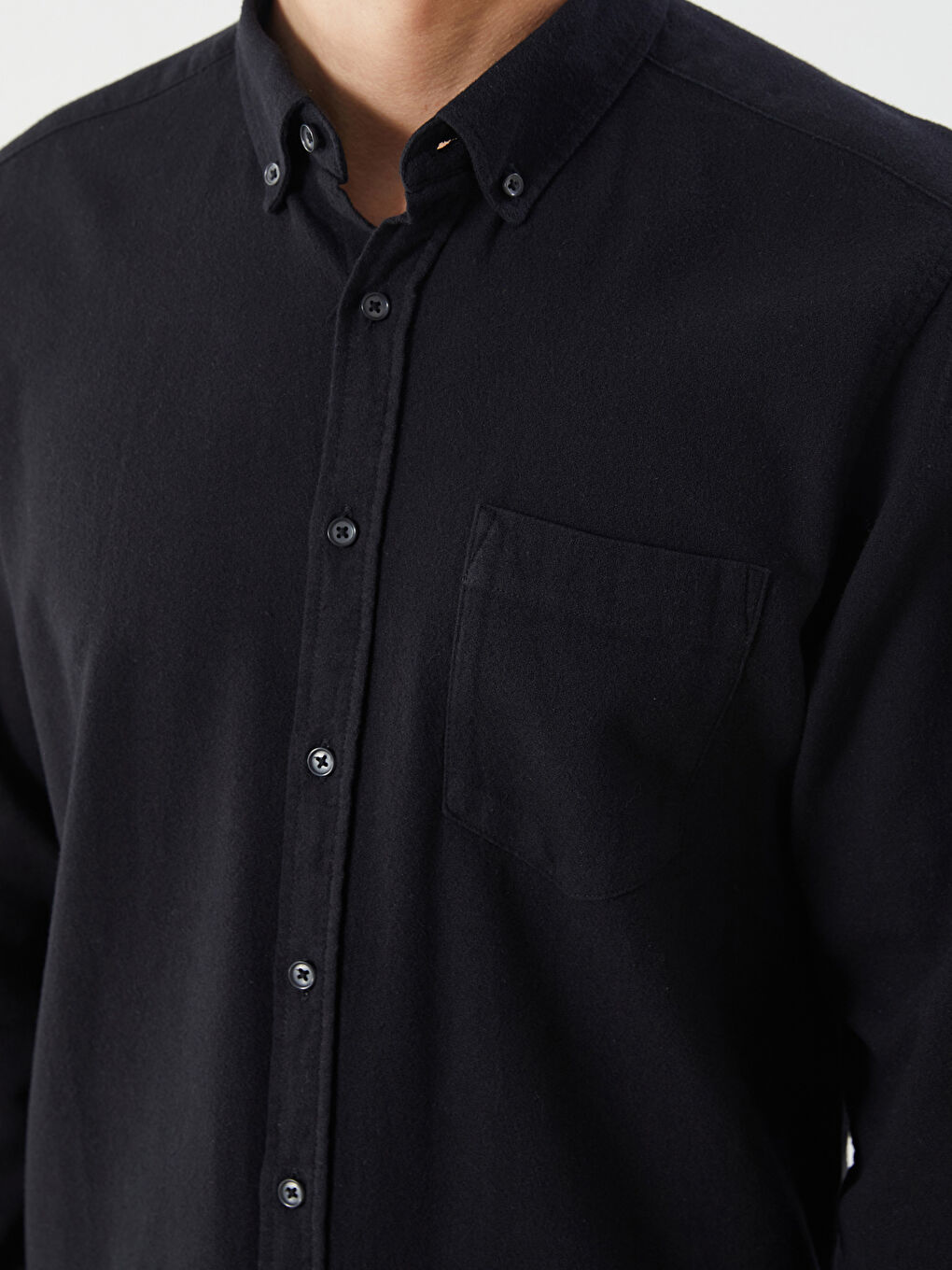 LCWAIKIKI Classic Regular Fit Long Sleeve Dobby Fabric Men's Shirt -W53327Z8-L8N