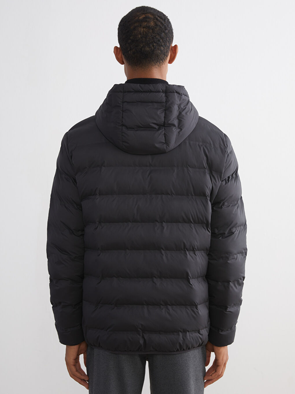 Standard Fit Hooded Men's Puffer Coat-4